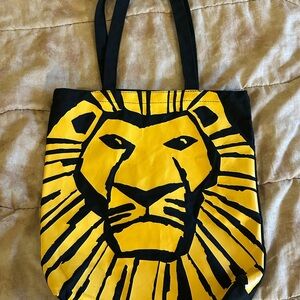 Disney Lion King Musical Black and Yellow Tote Bag